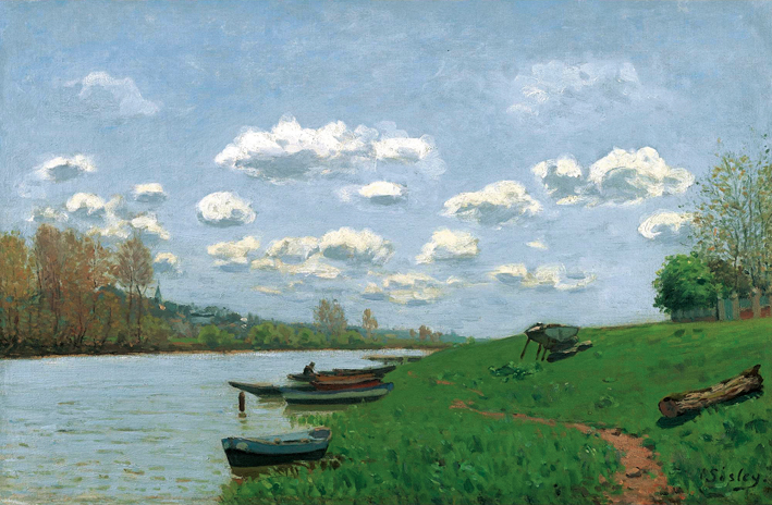  阿尔弗莱德·西斯莱 Alfred Sisley——卢万河畔的风光 (5)